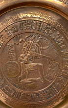 Load image into Gallery viewer, Chincultin Collection Mexican Embossed Aztec Mayan Calendar Decor Plates 2 Pcs