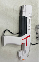 Load image into Gallery viewer, Lot Of 2 Pcs Laser X White Interactive Game Laser Tag Gun & Chest Receiver Set