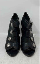 Load image into Gallery viewer, Coach Womens Brandie Black Leather Peep-Toe Ankle Booties Size 7.5B