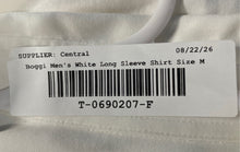Load image into Gallery viewer, Boggi Milano Mens White Long Sleeve Easy Formal Custom Fit Button-Up Shirt Sz M