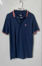 Load image into Gallery viewer, Psycho Bunny Mens Blue Cotton Short Sleeve Collared Golf Polo Shirt Size 5