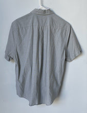 Load image into Gallery viewer, Lacoste Mens Gray Printed Regular Fit Short Sleeve Collared Dress Shirt Size 42