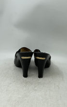 Load image into Gallery viewer, Michael Kors Womens Black Leather Slip-On Block Mule Heels Size 6.5 M
