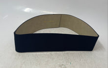 Load image into Gallery viewer, Vince Camuto Womens Black Gold Tone Hammered Buckle Designer Belt