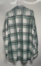 Load image into Gallery viewer, Columbia Mens Green White Plaid Mesh Lined Long Sleeve Button-Up Shirt Size L