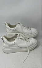 Load image into Gallery viewer, Zara Womens White Leather Lace-Up Low Top Round Toe Sneaker Shoes Size EUR 36