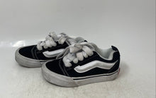Load image into Gallery viewer, Vans Kids Knu-Skool 721356 Black White Lace-Up Low Top Sneaker Shoes Size 11