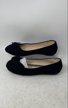 Load image into Gallery viewer, Yicaisi Womens Black Suede Round Toe Slip-On Ballet Flats Size EU 38
