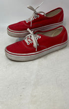 Load image into Gallery viewer, Vans Unisex Authentic Red Round Toe Lace-Up Sneaker Shoes Size W8-M6.5