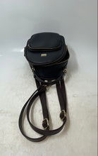 Load image into Gallery viewer, R.L Womens Black Brown Pebble Leather Outer Pocket Adjustable Strap Backpack