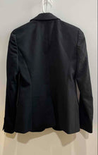 Load image into Gallery viewer, J.Crew Womens Black Wool Long Sleeve Notch Lapel One-Button Blazer Size 0