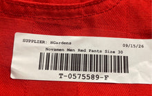 Load image into Gallery viewer, Fashion Nova Mens Red Deprime Stacked Slim Flare Trouser Pants Size 30 With Tag