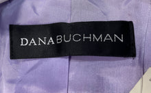 Load image into Gallery viewer, Dana Buchman Womens Purple Textured Notch Lapel Three-Button Blazer Size 10