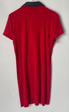 Load image into Gallery viewer, Tommy Hilfiger Womens Red Short Sleeve Collared Polo Dress Size Large