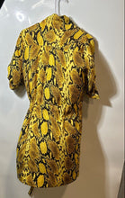Load image into Gallery viewer, New York & Company Womens Multicolor 3/4 Sleeve Collared Shirt Dress Size M