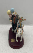 Load image into Gallery viewer, Vintage Clown And Kid Signed Collectors Edition The Merry-Go-Round Figurine