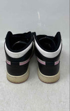 Load image into Gallery viewer, Nike Kids Air Jordan 1 Mid White Black Mid Top Lace-Up Sneaker Shoes Size 4Y