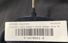 Load image into Gallery viewer, Stizzoli Womens Black Long Sleeve Notch Lapel Four-Button Blazer Size 54