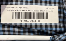 Load image into Gallery viewer, Calvin Klein Mens Multicolor Collared Button-Up Shirt Size Medium