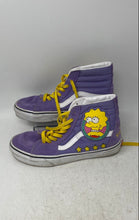 Load image into Gallery viewer, Vans X The Simpsons Unisex Sk8-Hi Purple Yellow Sneaker Shoes Size M 6.5 W 8