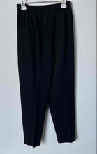 Load image into Gallery viewer, St. John Womens Black Slash Pocket Elastic Waist Pull-On Ankle Pants Size 4