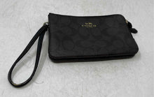 Load image into Gallery viewer, Coach Womens Brown Signature Print Inner Pockets Zipper Wristlet Wallet