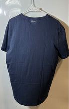 Load image into Gallery viewer, Michael Kors Mens Blue Henley Neck Short Sleeve Pullover T-Shirt Size Large