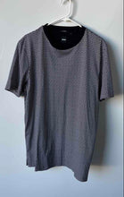 Load image into Gallery viewer, Hugo Boss Mens White Black Geometric Short Sleeve Crew Neck T-Shirt Size Large
