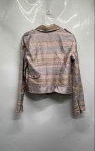 Load image into Gallery viewer, Armani Exchange Womens Khaki Multicolor Plaid Full-Zip Motorcycle Jacket Size S