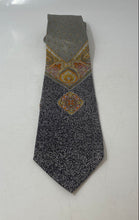 Load image into Gallery viewer, Laurant Benon Paris Mens Multicolor Paisley Print Silk Pointed Tie