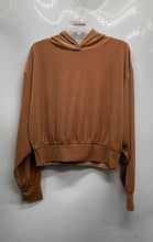 Load image into Gallery viewer, Express Womens Brown Long Sleeve Pullover Hoodie Size Large