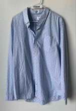 Load image into Gallery viewer, Gap Mens Blue Striped Long Sleeve Standard Fit Stretch Button-Up Shirt Size XL