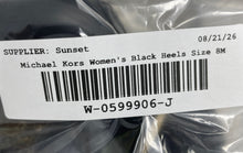 Load image into Gallery viewer, Michael Kors Womens Lawson Black Open Toe Stiletto Ankle Booties Size 8M