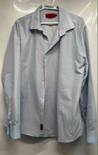 Load image into Gallery viewer, Elie Balleh Mens White Blue Polka Dot Long Sleeve Dress Shirt Size XL