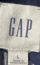 Load image into Gallery viewer, Gap Mens Blue Cotton Knitted Long Sleeve V-Neck Pullover Sweater Size Large