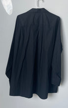 Load image into Gallery viewer, Calvin Klein Mens Black Long Sleeve Collared Button Front Dress Shirt 18 34/35