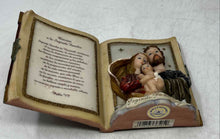 Load image into Gallery viewer, Montefiori Collection Sagrada Familia Spiritual Quote Book Holy Family Figurine