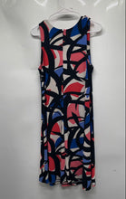 Load image into Gallery viewer, Nine West Womens Multicolor Geometric Sleeveless Round Neck A-Line Dress Size 8