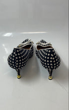 Load image into Gallery viewer, Isaac Mizrahi New York Womens Black And White Polka Dot High Pump Heels Size 10