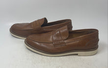 Load image into Gallery viewer, Unbranded Mens Brown Leather Super Light Slip-On Penny Loafer Shoes Size 45