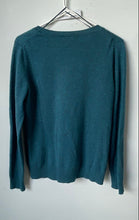 Load image into Gallery viewer, Tahari Womens Blue Long Sleeve Round Neck Ribbed Hem Pullover Sweater Size M