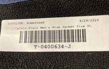 Load image into Gallery viewer, Calvin Klein Mens Blue Water Resistant Breathable Shell Windbreaker Jacket Sz XL