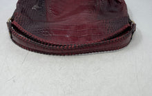 Load image into Gallery viewer, Antonio Melani Womens Dark Red Animal Print Inner Pockets Shoulder Purse