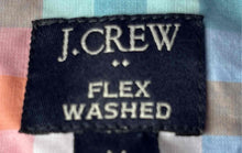 Load image into Gallery viewer, J.Crew Mens Multicolor Plaid Long Sleeve Flex Washed Button-Up Shirt Size M