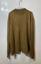 Load image into Gallery viewer, Domani Platinum Mens Brown Ribbed Knit Long Sleeve Pullover Sweater Size XXL
