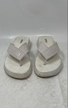 Load image into Gallery viewer, Melissa Womens Flatform M Lover White Open Toe Slip-On Thong Sandals Size 7