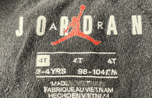 Load image into Gallery viewer, Air Jordan Boys Black Graphic Print Short Sleeve Pullover T-Shirt Size 4T