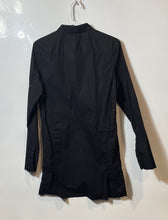 Load image into Gallery viewer, Zara Mens Black Cotton Spread Collar Long Sleeve Button-Up Shirt Size Small