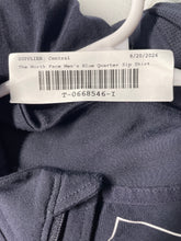 Load image into Gallery viewer, The North Face Mens Blue Long Sleeve Quarter Zip Activewear T-Shirt Size Small