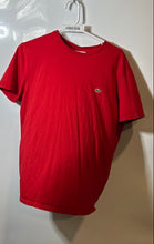 Load image into Gallery viewer, Lacoste Mens Red Cotton Regular Fit Short Sleeve Crew Neck Pullover T-Shirt Sz L